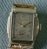 Antique vintage Bulova heavy patina dial